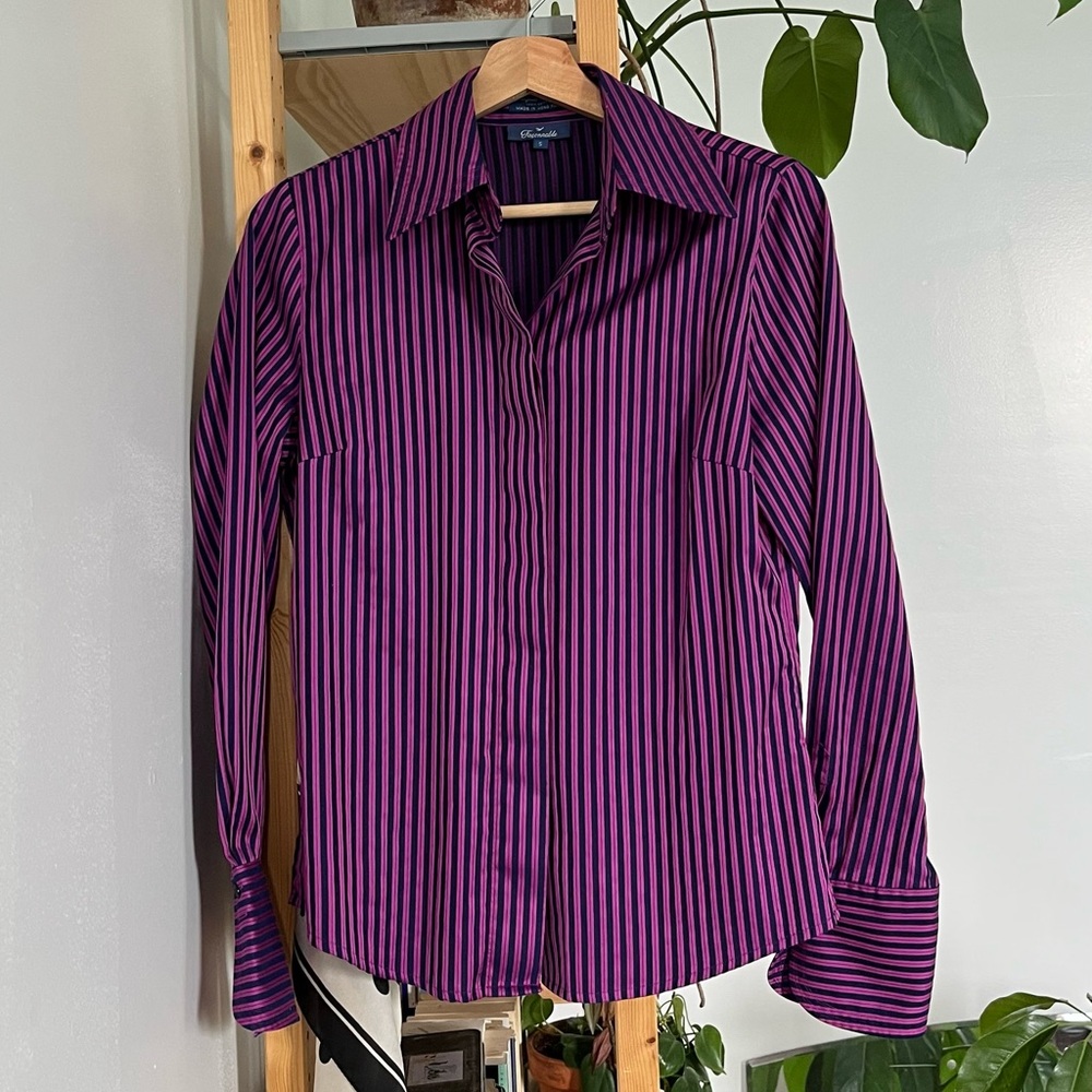 Faconnable striped button down
